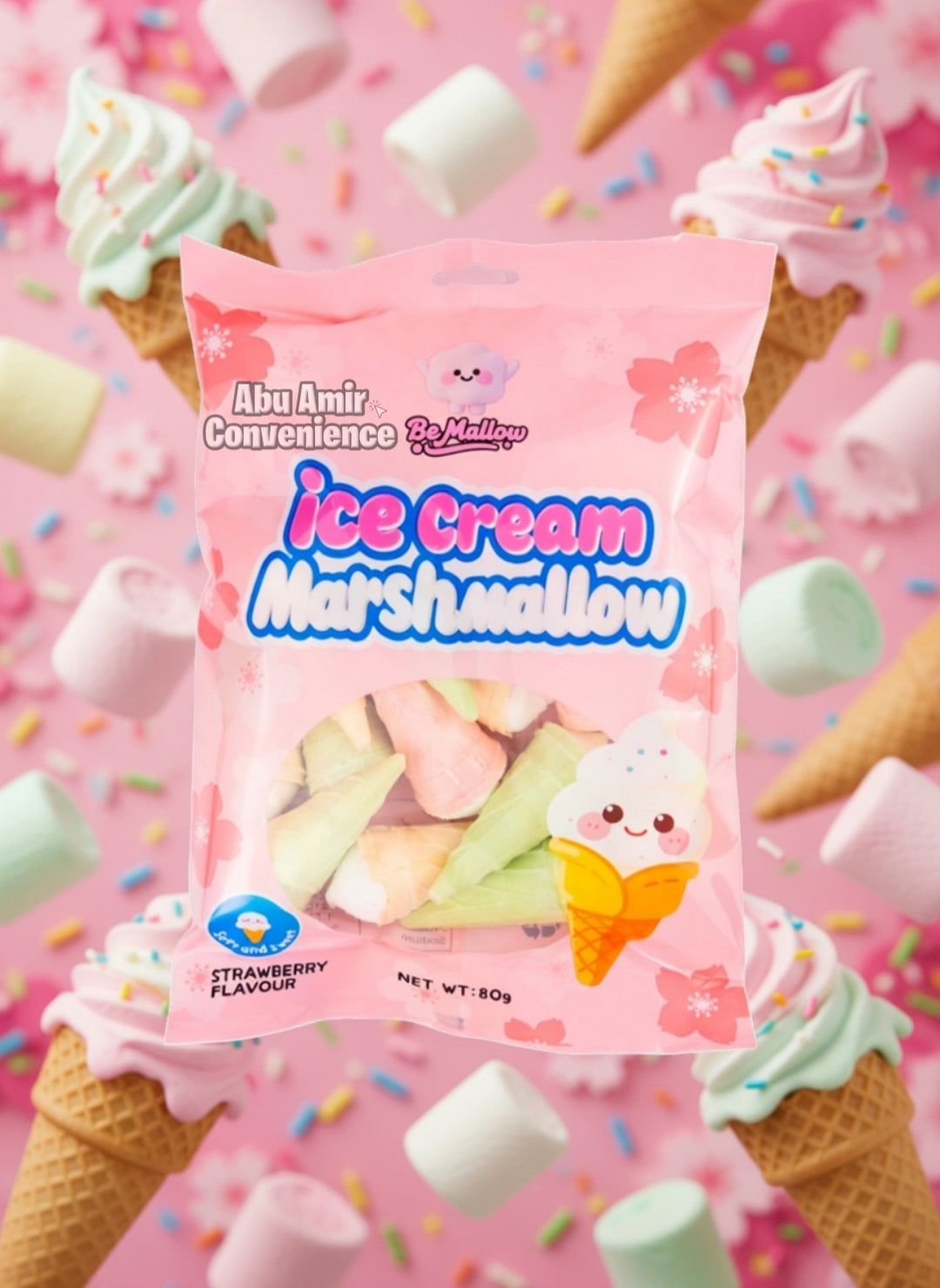 Bemallow Icecream Marshmallow 80g