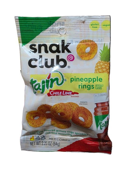 Snak Club Tajin Pineapple Rings 64g