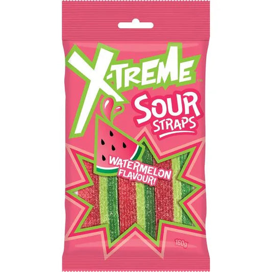 X-Treme Sour Straps Watermelon 160g